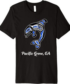 Blue Native American Pacific Grove CA Orca Killer Whale Premium T-Shirt