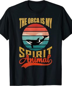 Cute Vintage The Orca Is My Spirit Animal Whale T-Shirt